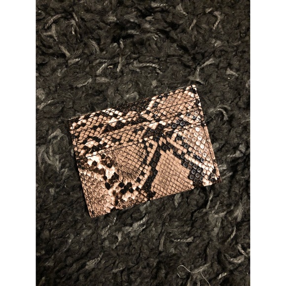 Faux Snakeskin Cardholder - Picture 1 of 1